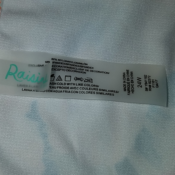 Raisins Plus size 24W multi color swim bottom - Picture 4 of 4